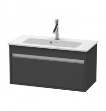 Duravit Ketho Тумба подвесная, 80x38.5х41, с раковиной, 1 выдв. ящик, цвет: графит матовый. KT642304949,  2342830000