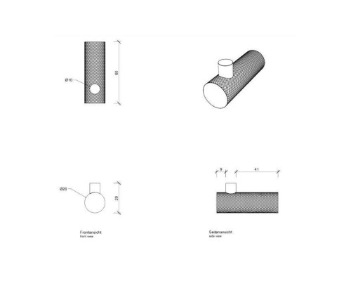 Decor Walther Club HAK1 Крючок подвесной, цвет: хром. 0855300