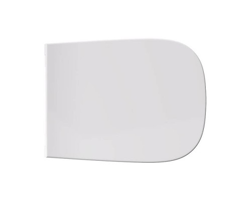 Alice Wunder Сиденье с крышкой для унитаза Wunder, с микролифтом, цвет: белый глянцевый/хром. MC4501S