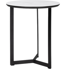Журнальный столик Woodville Роб D-450 45x45 см, мрамор белый