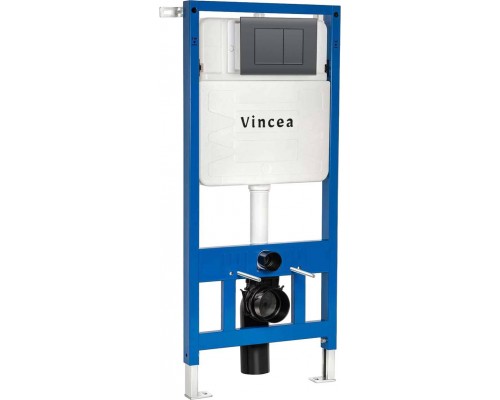 Система инсталляции для унитазов Vincea VIS-601 с кнопкой смыва VFP-001GM вороненая сталь