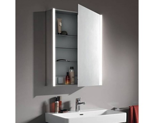 LAUFEN Frame 25 Зеркальный шкафчик, алюминий, 1 двуств. зеркальной дверцей, dx, подвесной, цвет: белый. 4.0830.2.900.144.1 LAUFEN Frame 25 Зеркальный шкафчик, алюминий, 1 двуств. зеркальной дверцей, dx, подвесной, цвет: белый. 4.0830.2.900.144.1