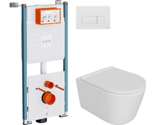 Комплект Унитаз подвесной DIWO Архангельск 0800 + Инсталляция VitrA V-Fix Core 732-5800-01PV + Кнопка Root Square 740-2300 белая глянцевая Комплект Унитаз подвесной DIWO Архангельск 0800 + Инсталляция VitrA V-Fix Core 732-5800-01PV + Кнопка Root Square 740-2300 белая глянцевая