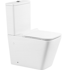 Унитаз-компакт BelBagno Ardente-R BB02093CPR безободковый, крышка BB2112SC с микролифтом, бачок BB02093T