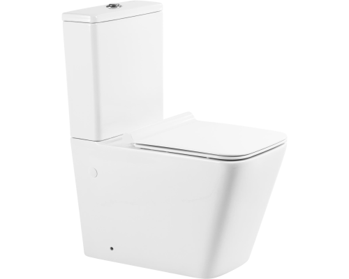 Унитаз-компакт BelBagno Ardente-R BB02093CPR безободковый, крышка BB2112SC с микролифтом, бачок BB02093T