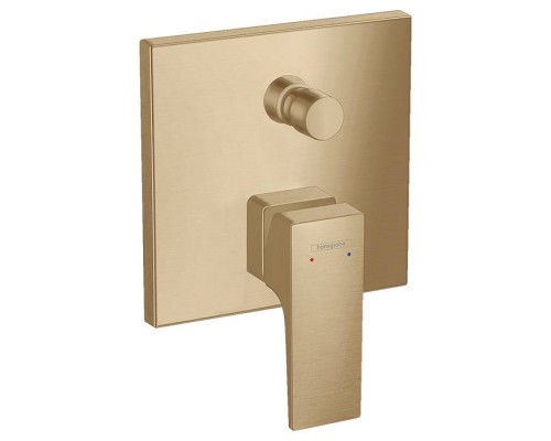 Hansgrohe Metropol Cмеситель для ванны, встраиваемый, с переключателем потоков, внешняя часть, цвет: шлифованная бронза. 32545140 Hansgrohe Metropol Cмеситель для ванны, встраиваемый, с переключателем потоков, внешняя часть, цвет: шлифованная бронза. 32545140