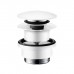 Hansgrohe Донный клапан для раковины и биде, push-open, цвет: белый матовый. 50100700
