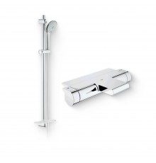 Душевой комплект Термостат Grohe Grohtherm 2000 New 34464001 для ванны с душем + Гарнитур Euphoria 110 Massage 27226001