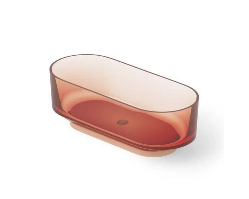Dea Design Shadow Ванна 170x72x56см., отдельностоящая, Glasstek, прозрачная смола, цвет: brown copper. DD8675 1700 R9 Dea Design Shadow Ванна 170x72x56см., отдельностоящая, Glasstek, прозрачная смола, цвет: brown copper. DD8675 1700 R9
