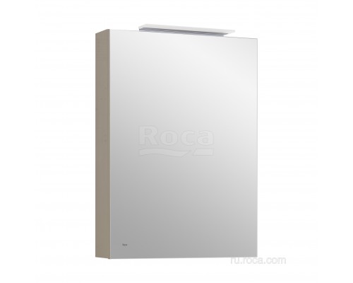 Roca A857644515 Oleta Шкаф зеркальный правый, 500х700х137 мм, LED светильник, Капучино матовый A857644515