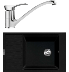 Комплект Мойка кухонная Lava L9.LAV lava + Смеситель SG04 CR chrome