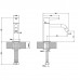 Gessi Emporio Via tortona Смеситель для раковины, на 1 отв, цвет: Finox Brushed Nickel. 18602#149