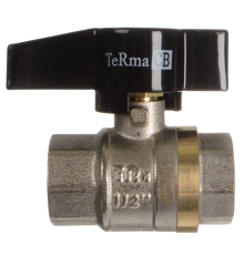 Шаровой кран TeRma CB 30212 1/2", вн-вн, ручка флажок