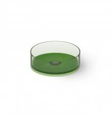 Dea Design Washbasins Раковина 30х30х14см., накладная, без отв., Glasstek, прозрачная смола, цвет: Emerald R3. DD9061 300 R3