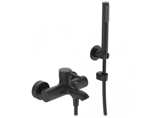 IS BC270XG Ceraline Смеситель для ванны, с душевым гарнитуром, Silk Black (Черный матовый) BC270XG