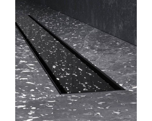 W01SC-U11-090-04BM Трап для душа линейный, универсальный затвор Tile, 90 см W01SC-U11-090-04BM Трап для душа линейный, универсальный затвор Tile, 90 см
