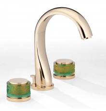 THG Island Смеситель для раковины на 3 отверстия, с донным клапаном, цвет: Soft gold. U5B-F30-151