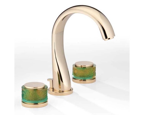 THG Island Смеситель для раковины на 3 отверстия, с донным клапаном, цвет: Soft gold. U5B-F30-151 THG Island Смеситель для раковины на 3 отверстия, с донным клапаном, цвет: Soft gold. U5B-F30-151