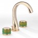 THG Island Смеситель для раковины на 3 отверстия, с донным клапаном, цвет: Soft gold. U5B-F30-151