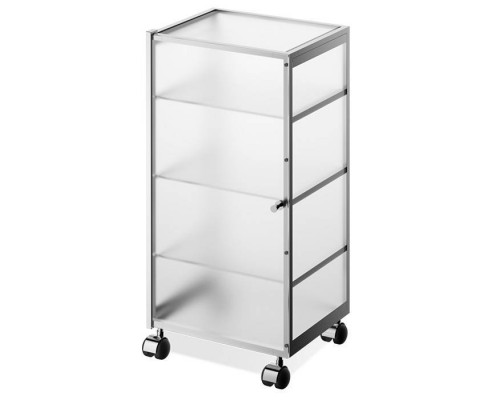 Decor Walther RW 1 Шкафчик передвижной 38x30x80см, стекло матовое, напольный, цвет: хром. 0702306