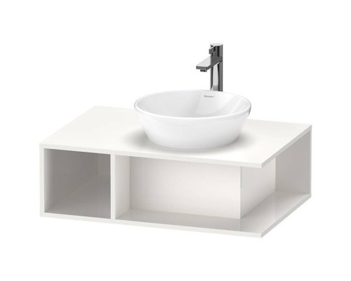 Duravit D-Neo Тумбочка подвесная компакт 80x55х26 см., раковина, 1 открытое отделение на левой стороне, цвет: белый высокоглянцевый. 2328400000,  DE495802222