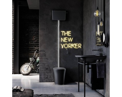 Kerasan The New Yorker Унитаз напольный 60х36.5см с высоким бачком, цвет: черный матовый. 561831,  569131,  568031,  759290,  7593K1