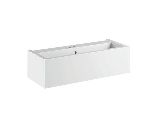 Kerasan Kanaal Раковина подвесная, 100х40х25см., с 1 отв., цвет: белый глянцевый. 574301*1