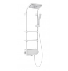 AQM 8003W Душ. сист. с терм. для душ. каб. + аэр., 240х148/140х67 мм, 1/1 режим, выс. 1108 мм, AQM8003W