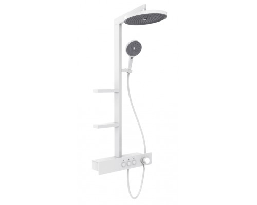 AQM 8005W Душ. сист. с терм. для душ. каб. + аэр., Ø225/130 мм, 1/3 режима, высота 1140 мм, Белый AQM8005W