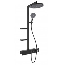 AQM 8005B Душ. сист. с терм. для душ. каб. + аэр., Ø225/130 мм, 1/3 режима, высота 1140 мм, Черный AQM8005B