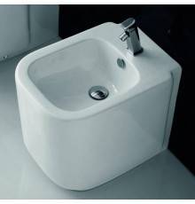 Ceramica Althea D-STYLE биде напольное 53х37х42см, с 1отв. под смеситель, слив в стену, цвет: белый . 40035bi*1