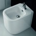 Ceramica Althea D-STYLE биде напольное 53х37х42см, с 1отв. под смеситель, слив в стену, цвет: белый . 40035bi*1