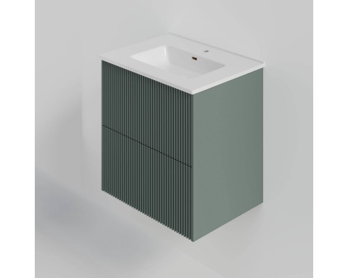 Тумба под раковину La Fenice TERRA Twin Grigio серо-зелёная матовая 60 см Тумба под раковину La Fenice TERRA Twin Grigio серо-зелёная матовая 60 см