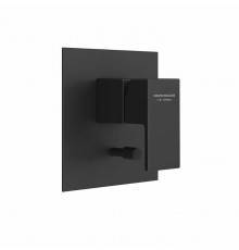 Kerama Marazzi Futura Смеситель для душа, встраиваемый, с переключателем на 2 источника, цвет: черный матовый. 66470EKM.01.093