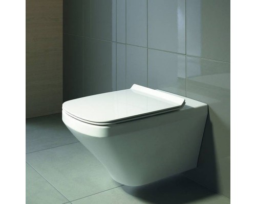 Duravit DuraStyle Унитаз подвесной 62х37см., безободковый, удлиненный, с креплением,  с покрытием WonderGliss, цвет: белый. 25420900001