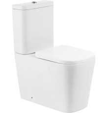 Унитаз-компакт BelBagno Albano BB120CPR безободковый, крышка BB120SC с микролифтом, бачок BB120T