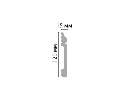 Плинтус напольный DECOMASTER D004-115ДМ (120*15*2000мм)