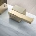 Axor Edge Смеситель для раковины, на 3 отв., с донным клапаном push/open, излив 173мм, алмазная огранка, цвет: золото. 46051990