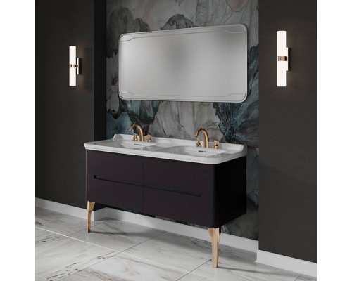 Kerasan Waldorf Комплект подвесной мебели 150см, с 4 ящиками, цвет:черный матовый. 4143K1bi/cr*1, 925431 Kerasan Waldorf Комплект подвесной мебели 150см, с 4 ящиками, цвет:черный матовый. 4143K1bi/cr*1, 925431