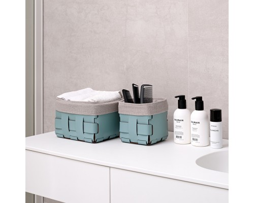 ADJ Мешок для корзины Mini Bottega 1013, 12x12xH13 см., цвет: Grigio. 1013C.00