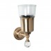 TW Crystal 109 Стакан подвесной, стеклянный, цвет: бронза с кристаллом (swarovski). TWCR109br-sw
