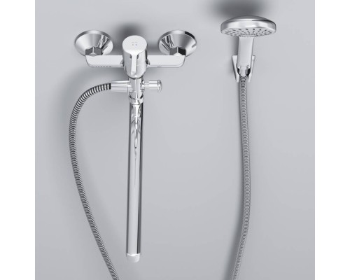 F85B90100 Смеситель для ванны и душа с длинным изливом и душевым набором