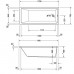 Duravit Vero Air Ванна 170x75см, встраиваемая, built-in, цвет: белый. 700412000000000