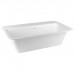 Gessi Rettangolo Ванна отдельностоящая/встраиваемая 180х95x55см, цвет: матовый белый. 37591#521