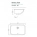 Artceram WASHBASINS NETTUNO Раковина 56х38 см, без отв., встраиваемая, цвет: белый. NTL001 01 00,  ACA001