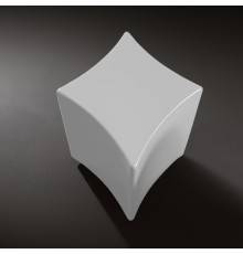 Kerasan Artwork Столик декоративный на стальной основе QUADRI, 55х45х41 см, напольный, цвет: белый глянцевый. 4715K1