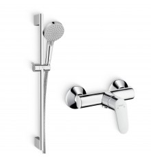 Душевой комплект Смеситель для душа Hansgrohe Focus E2 31960000 + Гарнитур Vernis Blend 26275000 хром