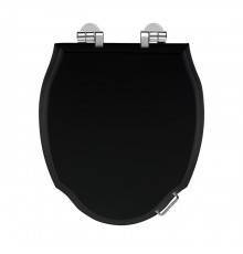 DevonDevon Westminster Сиденье для унитаза из массива дуба, микролифт, цвет: темный/хром. 3IBSEWESWENGECP