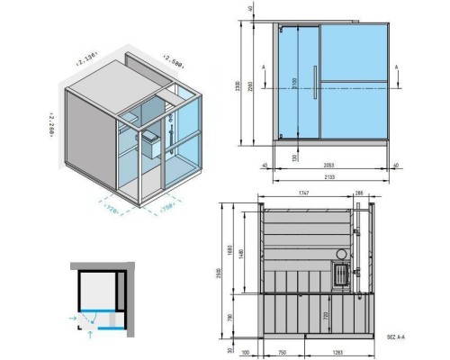 Effegibi Logica S Сауна с душем 214x250x226см, угловая DX, цвет: Soft Sand. LO 20 01 0007 Effegibi Logica S Сауна с душем 214x250x226см, угловая DX, цвет: Soft Sand. LO 20 01 0007