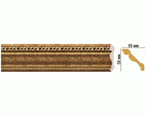 Плинтус потолочный DECOMASTER 123-43 (59*59*2400мм) Плинтус потолочный DECOMASTER 123-43 (59*59*2400мм)